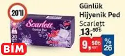 SCARLETT GÜNLÜK  HİJYENİK PED